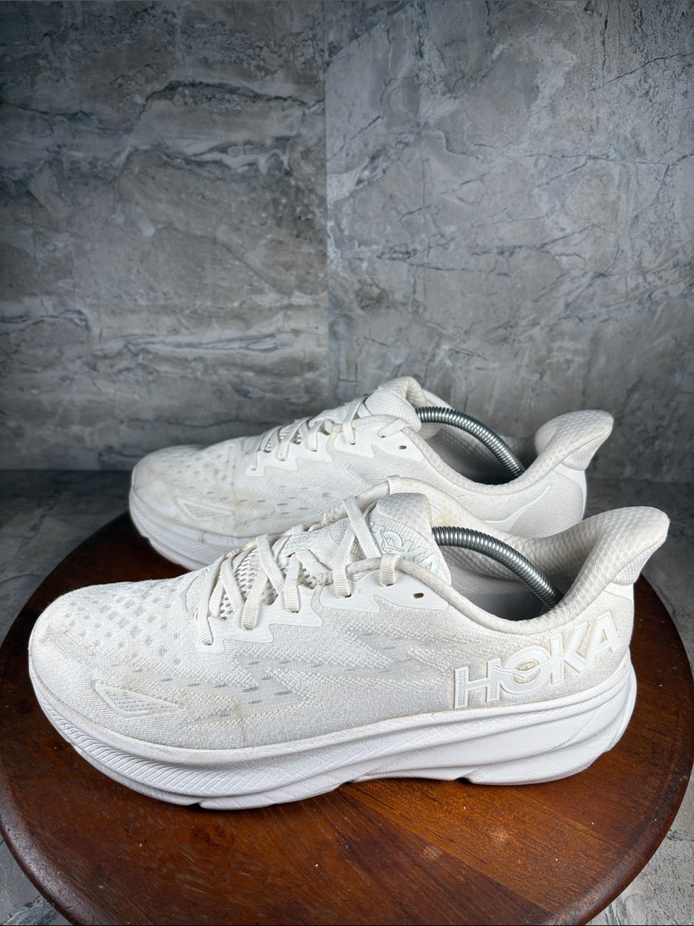 Hoka One One Clifton 9 Men’s Size 11.5 White Athletic Shoes